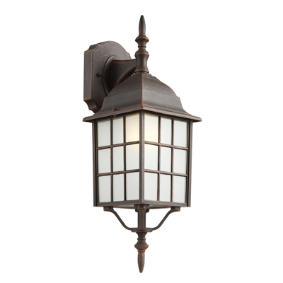 Trans Globe Lighting 4420-1 BC 1 Light Coach Lantern in Black Copper